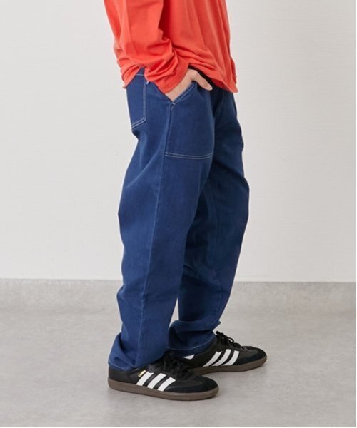 GLAZOS（グラソス）の「ストレッチデニム・ベイカーパンツ（デニムパンツ・キッズ・ダークブルー/ライトブルー/ブラック・160cm/150cm/170cm/180cm）」の9枚目の写真