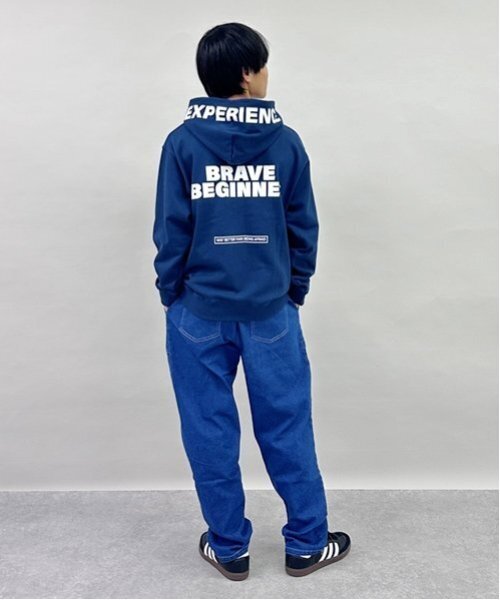 GLAZOS（グラソス）の「ストレッチデニム・ベイカーパンツ（デニムパンツ・キッズ・ダークブルー/ライトブルー/ブラック・160cm/150cm/170cm/180cm）」の14枚目の写真