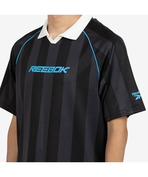 Reebok（リーボック）の「レトロフットボール ポロシャツ / RETRO FOOTY POLO（ポロシャツ・メンズ・ブラック・LARGE/MEDIUM/SMALL）」の4枚目の写真