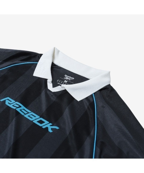 Reebok（リーボック）の「レトロフットボール ポロシャツ / RETRO FOOTY POLO（ポロシャツ・メンズ・ブラック・LARGE/MEDIUM/SMALL）」の5枚目の写真