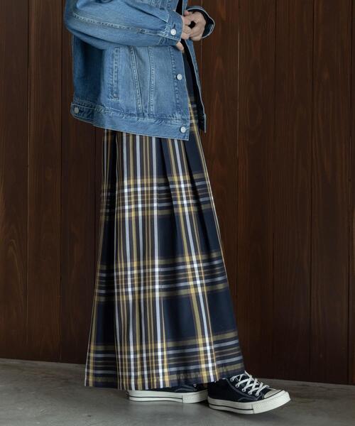 URBAN RESEARCH Sonny Label（アーバンリサーチサニーレーベル）の「タックチェックイージースカート（スカート・レディース・ブラウン系その他/イエロー系その他/ブラック系その他・36/38）」の8枚目の写真