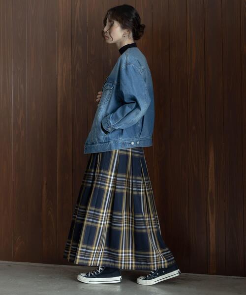 URBAN RESEARCH Sonny Label（アーバンリサーチサニーレーベル）の「タックチェックイージースカート（スカート・レディース・ブラウン系その他/イエロー系その他/ブラック系その他・36/38）」の11枚目の写真