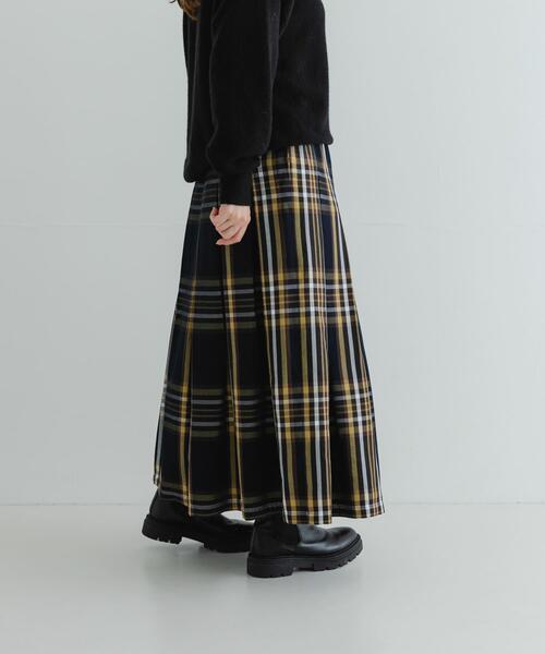 URBAN RESEARCH Sonny Label（アーバンリサーチサニーレーベル）の「タックチェックイージースカート（スカート・レディース・ブラウン系その他/イエロー系その他/ブラック系その他・36/38）」の15枚目の写真