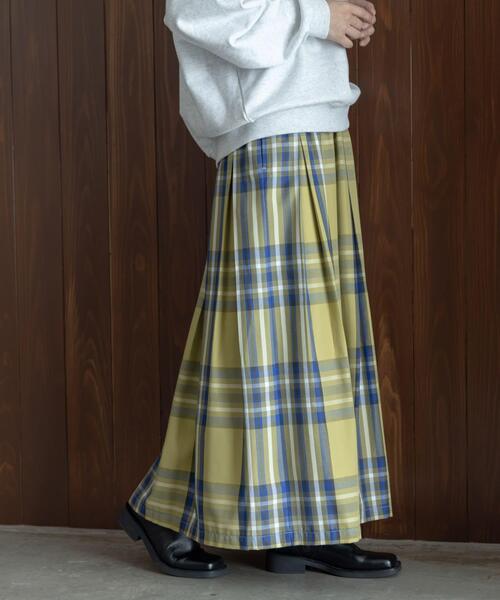 URBAN RESEARCH Sonny Label（アーバンリサーチサニーレーベル）の「タックチェックイージースカート（スカート・レディース・ブラウン系その他/イエロー系その他/ブラック系その他・36/38）」の21枚目の写真