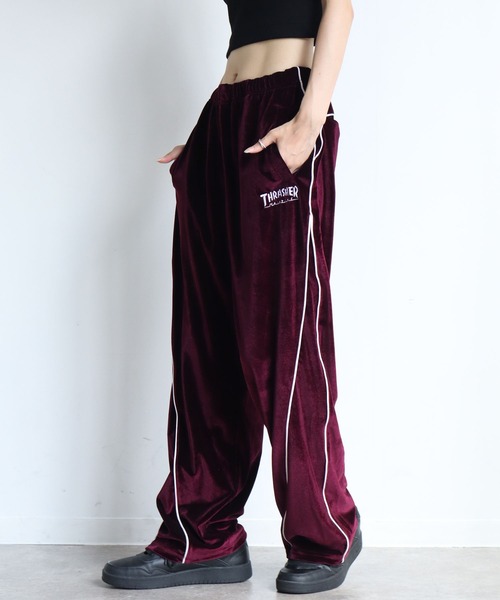 THRASHER(スラッシャー)の「【THRASHER/スラッシャー】パイピングベロアトラックパンツ(その他パンツ・メンズ・ブラック/パープル/ネイビー・L/XL/M)」の19枚目の写真