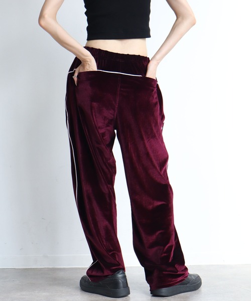 THRASHER(スラッシャー)の「【THRASHER/スラッシャー】パイピングベロアトラックパンツ(その他パンツ・メンズ・ブラック/パープル/ネイビー・L/XL/M)」の20枚目の写真