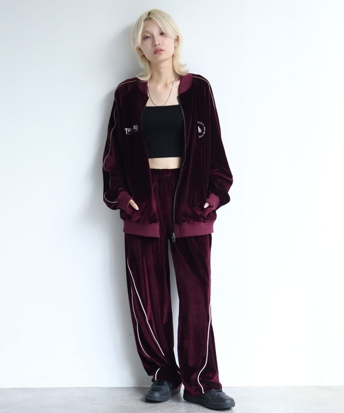 THRASHER(スラッシャー)の「【THRASHER/スラッシャー】パイピングベロアトラックパンツ(その他パンツ・メンズ・ブラック/パープル/ネイビー・L/XL/M)」の22枚目の写真