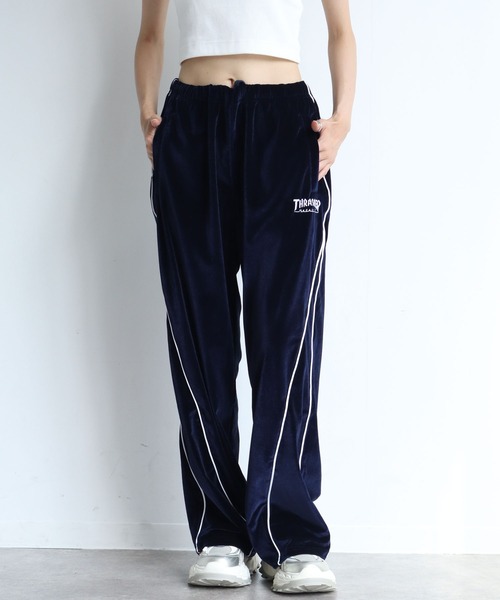 THRASHER(スラッシャー)の「【THRASHER/スラッシャー】パイピングベロアトラックパンツ(その他パンツ・メンズ・ブラック/パープル/ネイビー・L/XL/M)」の11枚目の写真