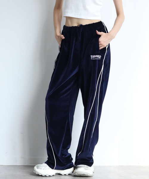 THRASHER(スラッシャー)の「【THRASHER/スラッシャー】パイピングベロアトラックパンツ(その他パンツ・メンズ・ブラック/パープル/ネイビー・L/XL/M)」の12枚目の写真