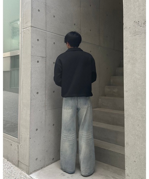Otte(オッテ)の「ハーフジップチャームトップス(スウェット・メンズ・グレー/ブラック/ホワイト・LARGE/MEDIUM/X-LARGE)」の10枚目の写真