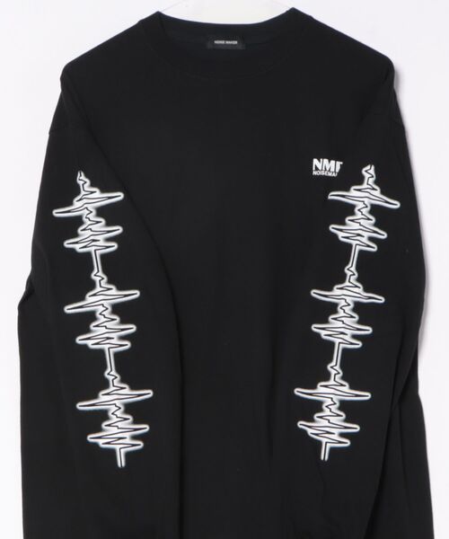NOISE MAKER（ノイズメーカー）の「スリーブプリントロンTEE（Tシャツ/カットソー・メンズ・ホワイト/ブラック・M/XL/L）」の16枚目の写真