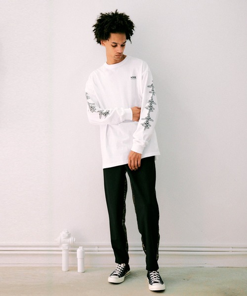 NOISE MAKER（ノイズメーカー）の「スリーブプリントロンTEE（Tシャツ/カットソー・メンズ・ホワイト/ブラック・M/XL/L）」の8枚目の写真