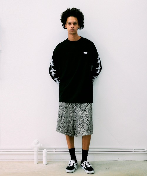 NOISE MAKER（ノイズメーカー）の「スリーブプリントロンTEE（Tシャツ/カットソー・メンズ・ホワイト/ブラック・M/XL/L）」の12枚目の写真