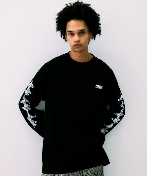 NOISE MAKER（ノイズメーカー）の「スリーブプリントロンTEE（Tシャツ/カットソー・メンズ・ホワイト/ブラック・M/XL/L）」の9枚目の写真