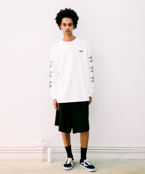 NOISE MAKER（ノイズメーカー）の「スリーブプリントロンTEE（Tシャツ/カットソー・メンズ・ホワイト/ブラック・M/XL/L）」の7枚目の写真