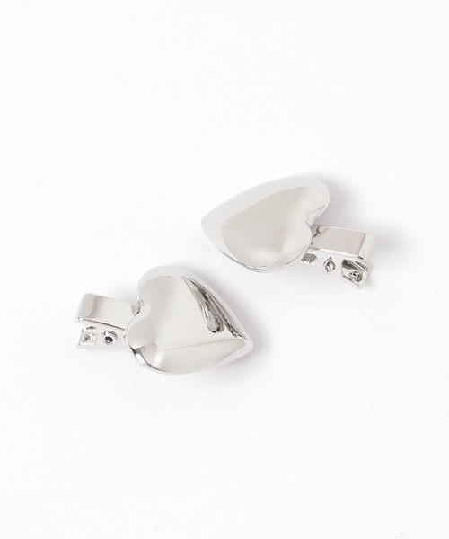 Heather（ヘザー）の「ハートクリップヘアピン2P　592732（ヘアピン・レディース・ゴールド/シルバー・ONE SIZE）」の2枚目の写真