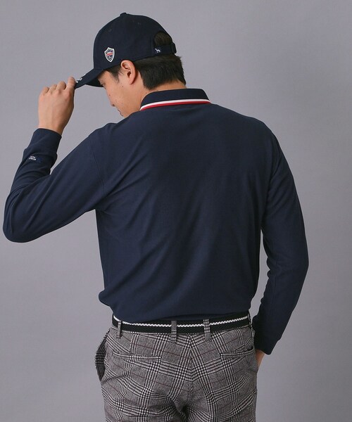adabat(アダバット)の「【新レーベル ADABAT NAVY】起毛ストレッチ長袖ポロシャツ(ポロシャツ・メンズ・レッド系1/ネイビー・46/48/50)」の12枚目の写真