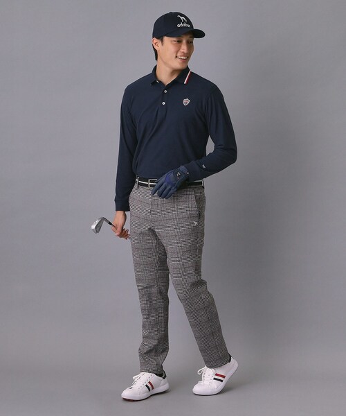 adabat(アダバット)の「【新レーベル ADABAT NAVY】起毛ストレッチ長袖ポロシャツ(ポロシャツ・メンズ・レッド系1/ネイビー・46/48/50)」の14枚目の写真