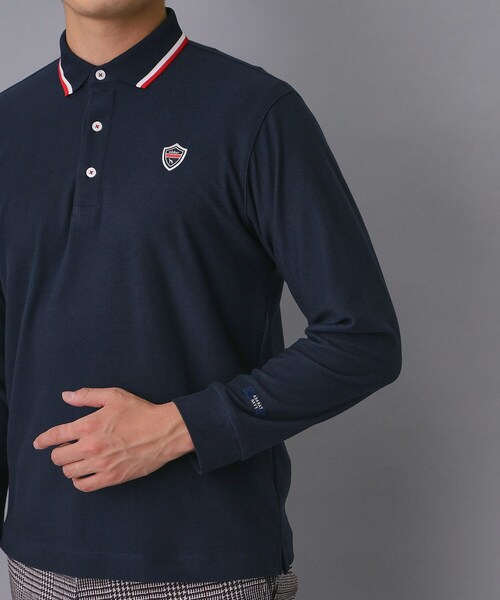 adabat(アダバット)の「【新レーベル ADABAT NAVY】起毛ストレッチ長袖ポロシャツ(ポロシャツ・メンズ・レッド系1/ネイビー・46/48/50)」の20枚目の写真
