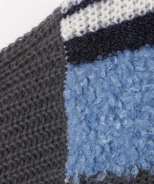 LEPSIM（レプシィム）の「3ゲージクレイジーパターンプルオーバー　595634（ニット/セーター・レディース・レッド/ブラウン/チャコールグレー・FREE）」の9枚目の写真