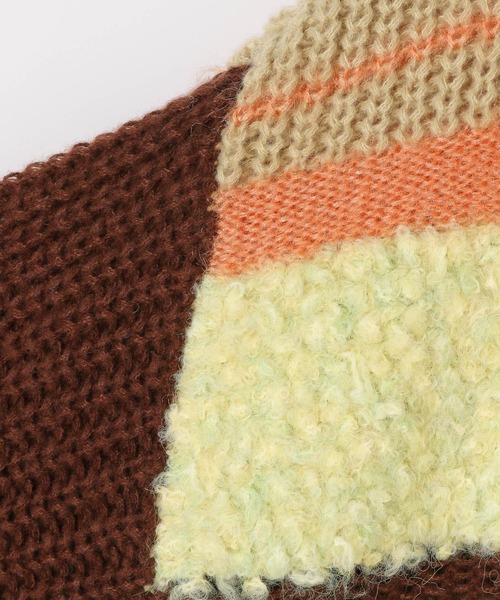 LEPSIM（レプシィム）の「3ゲージクレイジーパターンプルオーバー　595634（ニット/セーター・レディース・レッド/ブラウン/チャコールグレー・FREE）」の11枚目の写真