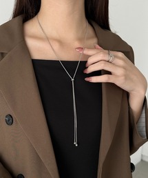 sowang | スライダーボウタイロングネックレス(ネックレス)