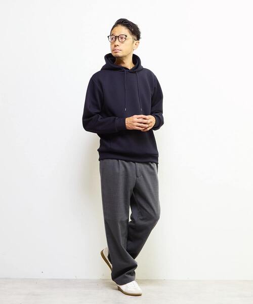 MEN'S MELROSE（メンズメルローズ）の「アヤクッションスプリットラグランフーディ（パーカー・メンズ・ネイビー/グレー系その他/ボルドー・3/4）」の10枚目の写真