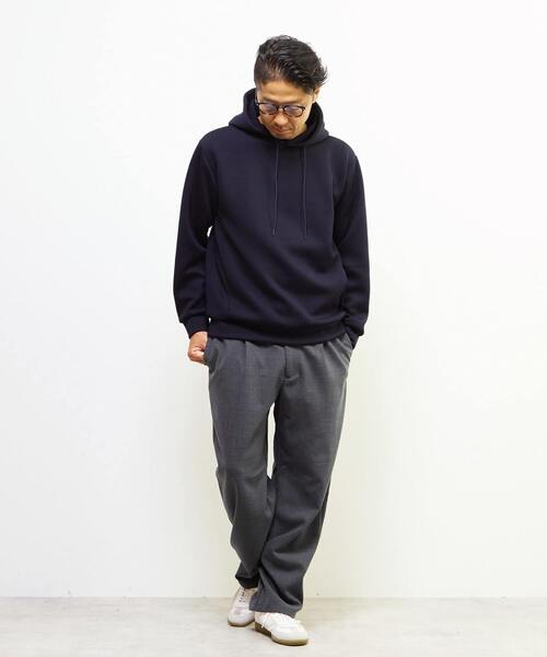 MEN'S MELROSE（メンズメルローズ）の「アヤクッションスプリットラグランフーディ（パーカー・メンズ・ネイビー/グレー系その他/ボルドー・3/4）」の11枚目の写真