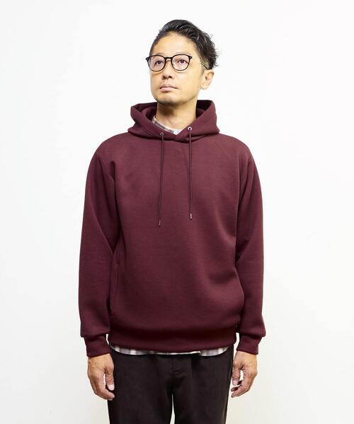 MEN'S MELROSE（メンズメルローズ）の「アヤクッションスプリットラグランフーディ（パーカー・メンズ・ネイビー/グレー系その他/ボルドー・3/4）」の13枚目の写真