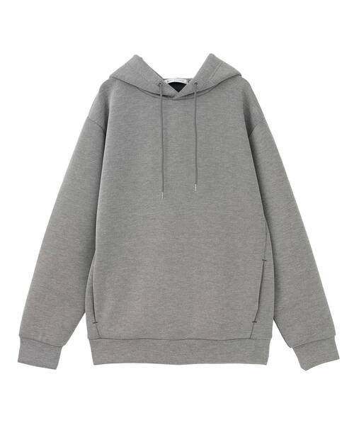 MEN'S MELROSE（メンズメルローズ）の「アヤクッションスプリットラグランフーディ（パーカー・メンズ・ネイビー/グレー系その他/ボルドー・3/4）」の20枚目の写真