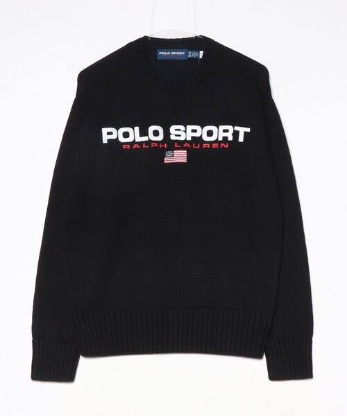 POLO RALPH LAUREN（ポロ ラルフ ローレン）の「Polo Sport ビッグ フィット コットン セーター（ニット/セーター・メンズ・ブラック系1・XS/S/M/L）」の3枚目の写真
