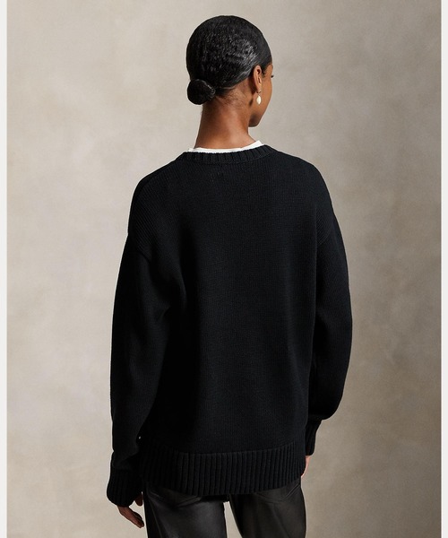 POLO RALPH LAUREN（ポロ ラルフ ローレン）の「Polo Sport ビッグ フィット コットン セーター（ニット/セーター・メンズ・ブラック系1・XS/S/M/L）」の12枚目の写真