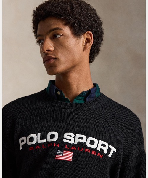 POLO RALPH LAUREN（ポロ ラルフ ローレン）の「Polo Sport ビッグ フィット コットン セーター（ニット/セーター・メンズ・ブラック系1・XS/S/M/L）」の13枚目の写真