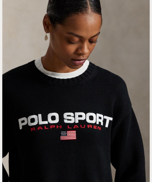 POLO RALPH LAUREN（ポロ ラルフ ローレン）の「Polo Sport ビッグ フィット コットン セーター（ニット/セーター・メンズ・ブラック系1・XS/S/M/L）」の14枚目の写真