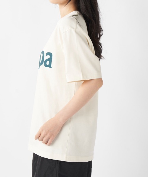 Kappa（カッパ）の「≪ウェルネスシリーズ≫Kappaロゴ ユニセックスTシャツ（Tシャツ/カットソー・レディース・グリーン/オフホワイト/ブラック・LARGE/SMALL/MEDIUM）」の8枚目の写真