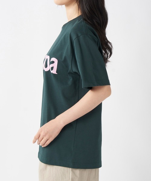 Kappa（カッパ）の「≪ウェルネスシリーズ≫Kappaロゴ ユニセックスTシャツ（Tシャツ/カットソー・レディース・グリーン/オフホワイト/ブラック・LARGE/SMALL/MEDIUM）」の10枚目の写真
