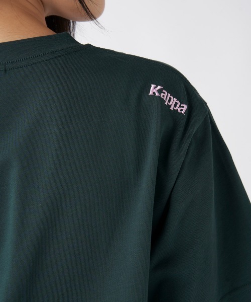 Kappa（カッパ）の「≪ウェルネスシリーズ≫Kappaロゴ ユニセックスTシャツ（Tシャツ/カットソー・レディース・グリーン/オフホワイト/ブラック・LARGE/SMALL/MEDIUM）」の12枚目の写真