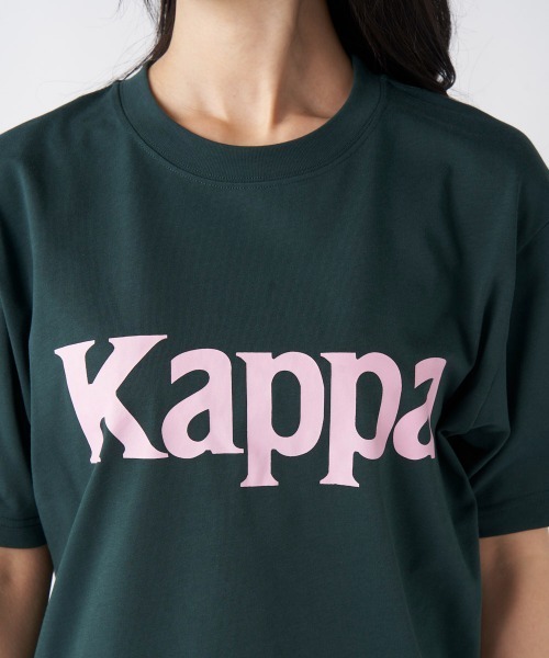 Kappa（カッパ）の「≪ウェルネスシリーズ≫Kappaロゴ ユニセックスTシャツ（Tシャツ/カットソー・レディース・グリーン/オフホワイト/ブラック・LARGE/SMALL/MEDIUM）」の13枚目の写真
