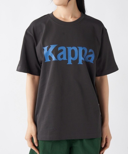 Kappa（カッパ）の「≪ウェルネスシリーズ≫Kappaロゴ ユニセックスTシャツ（Tシャツ/カットソー・レディース・グリーン/オフホワイト/ブラック・LARGE/SMALL/MEDIUM）」の16枚目の写真