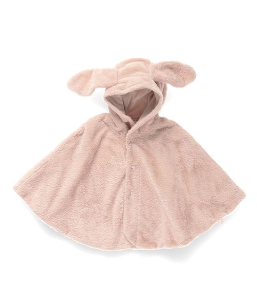 BRANSHES（ブランシェス）の「うさ耳ケープ（その他ベビー用品・キッズ・アイボリー/ピンク・FREE）」の2枚目の写真