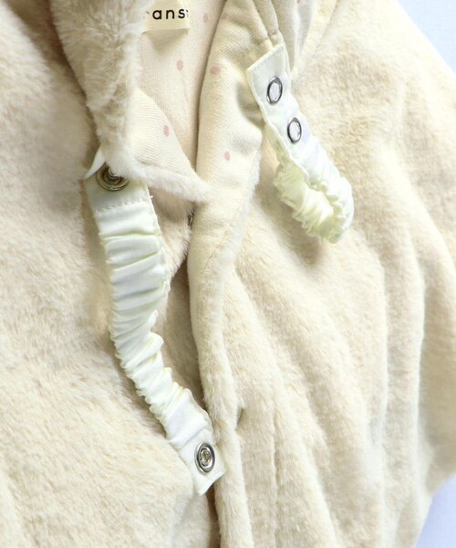 BRANSHES（ブランシェス）の「うさ耳ケープ（その他ベビー用品・キッズ・アイボリー/ピンク・FREE）」の5枚目の写真