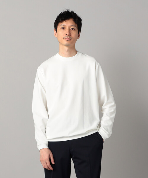 COMME CA MEN(コムサメン)の「サーフニット ジャケット専用長袖Tシャツ(Tシャツ/カットソー・メンズ・ホワイト/ブラック/ライトグレー・L/M)」の2枚目の写真