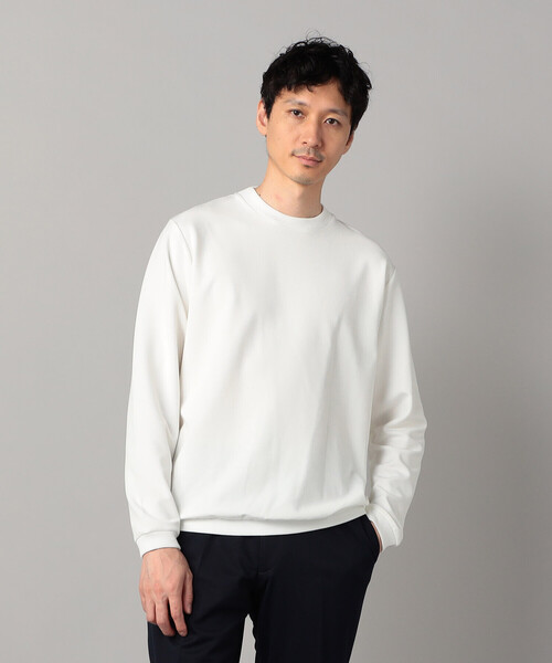 COMME CA MEN(コムサメン)の「サーフニット ジャケット専用長袖Tシャツ(Tシャツ/カットソー・メンズ・ホワイト/ブラック/ライトグレー・L/M)」の6枚目の写真