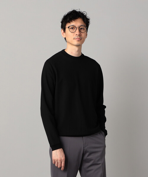 COMME CA MEN(コムサメン)の「サーフニット ジャケット専用長袖Tシャツ(Tシャツ/カットソー・メンズ・ホワイト/ブラック/ライトグレー・L/M)」の13枚目の写真