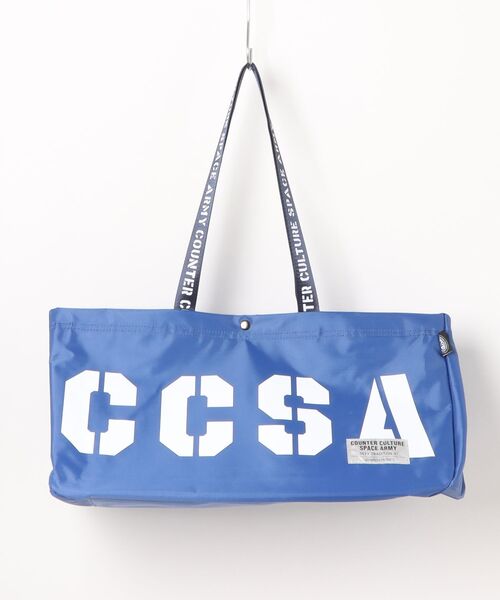 VIBGYOR（ヴィブジョー）の「【CCSA/カウンターカルチャースペースアーミー】ワイドトート(CN)（トートバッグ・メンズ・ブルー/グリーン・FREE）」の2枚目の写真