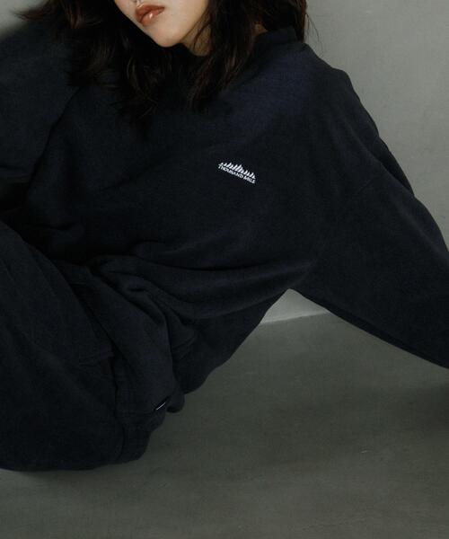 THOUSAND MILE（サウザンドマイル）の「『別注』THOUSAND MILE×URBAN RESEARCH　ニットフリースクルーネックプルオーバー（その他トップス・メンズ・ブラック/チャコールグレー/オフホワイト/ネイビー・MEDIUM/LARGE）」の12枚目の写真