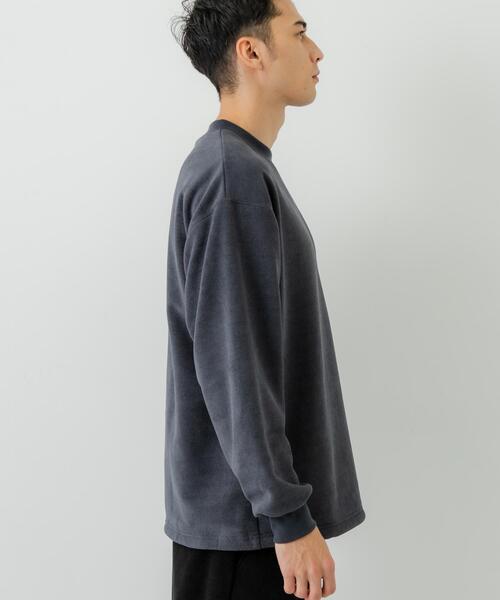 THOUSAND MILE（サウザンドマイル）の「『別注』THOUSAND MILE×URBAN RESEARCH　ニットフリースクルーネックプルオーバー（その他トップス・メンズ・ブラック/チャコールグレー/オフホワイト/ネイビー・MEDIUM/LARGE）」の22枚目の写真