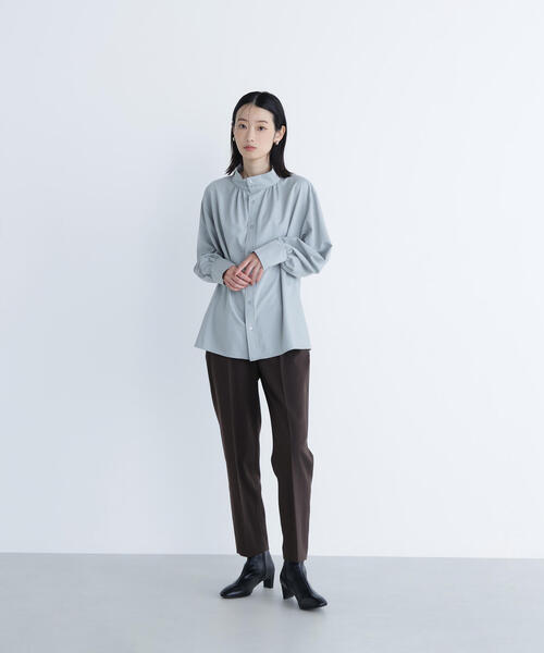 NATURAL BEAUTY BASIC(ナチュラルビューティーベーシック)の「◇【Oggi掲載】サイドバックルテーパードパンツ(その他パンツ・レディース・ダークブラウン/ネイビー/イエロー・SMALL/MEDIUM)」の17枚目の写真