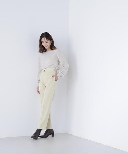 NATURAL BEAUTY BASIC(ナチュラルビューティーベーシック)の「◇【Oggi掲載】サイドバックルテーパードパンツ(その他パンツ・レディース・ダークブラウン/ネイビー/イエロー・SMALL/MEDIUM)」の22枚目の写真