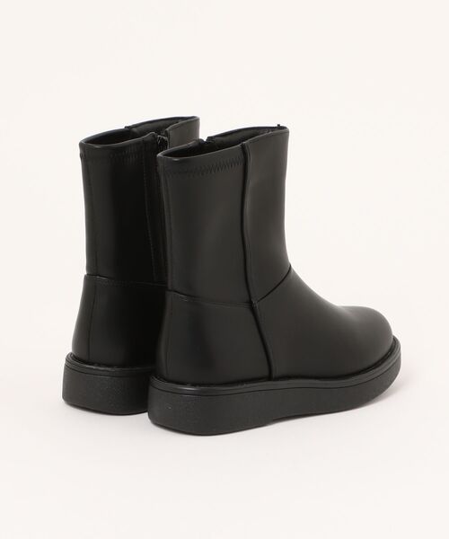 HEAL ME（ヒールミー）の「heal me ヒールミー レディース ストレッチミドルブーツ【幅広3E/滑りにくい/暖か裏起毛】スニカル 225307 ブラック（ブーツ・レディース・ブラック・22.5cm/23.0cm/23.5cm/24.0cm/24.5cm/25.0cm/25.5cm）」の2枚目の写真